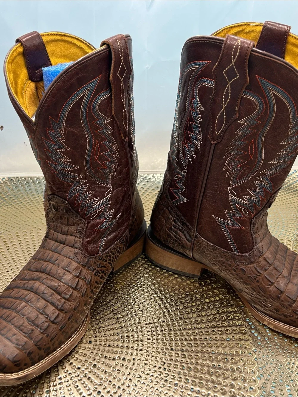 Cavender’s men 6 exotic print Cowboy boots